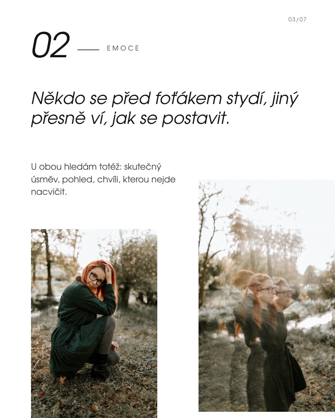 02 Emoce – hledám skutečný úsměv a pohled