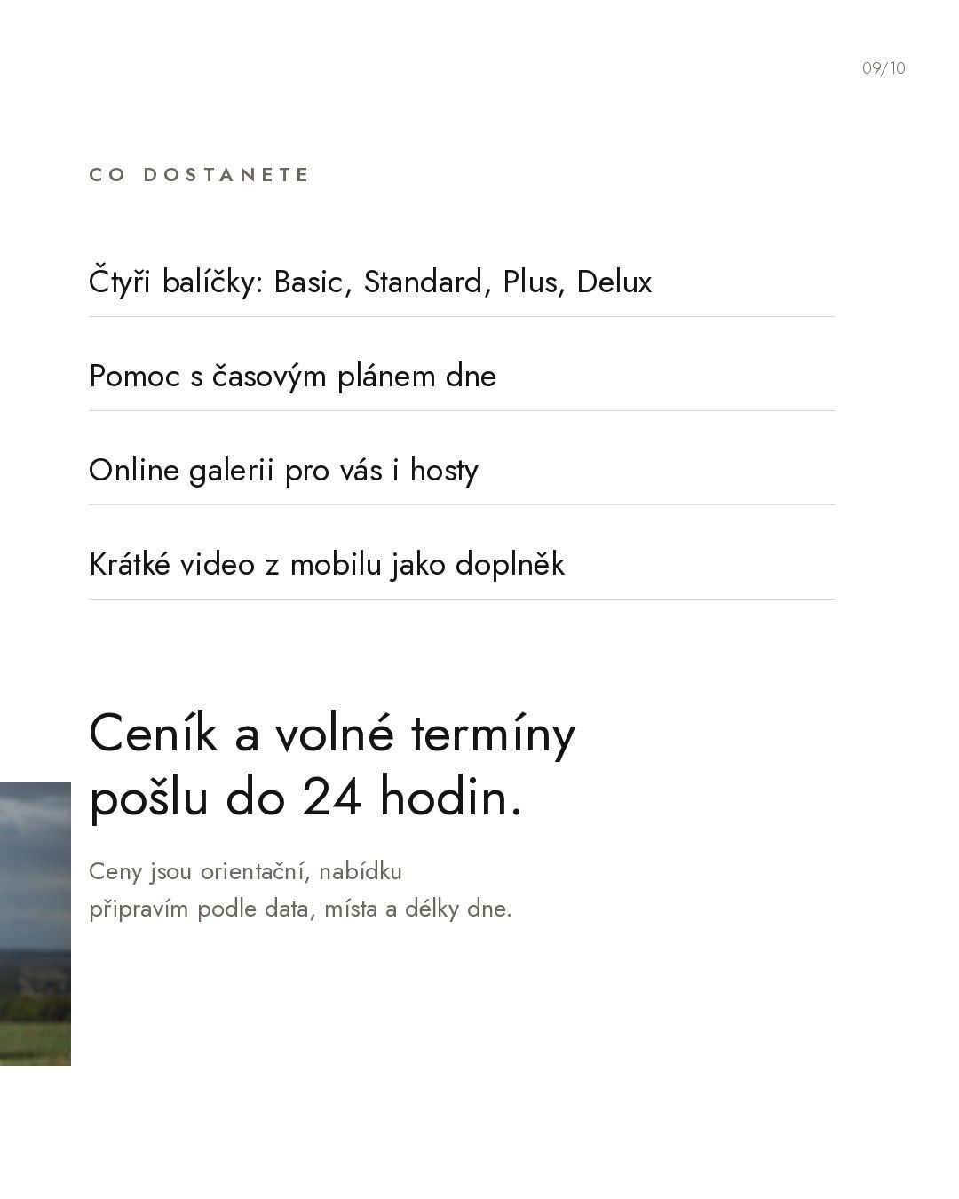 Co dostanete – čtyři balíčky, online galerie, video z mobilu